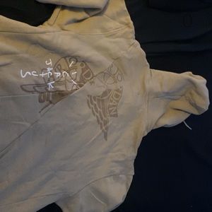 Cactus Jack by Travis Scott x Jordan Pullover Hoodie 'Khaki/University Red'
